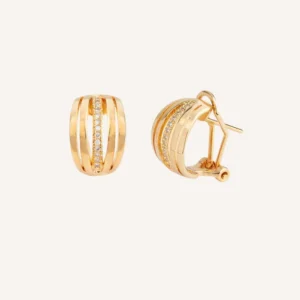 Pendientes acabado en Oro 18 Kt Versalles
