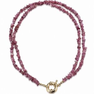 Collar Turmalinas con cierre dorado