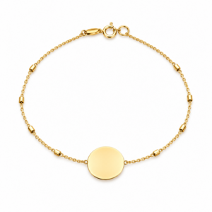 Pulsera Oro 18kts con Medallita personalizable