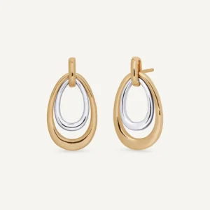 Pendientes semilargos ovales Dioré