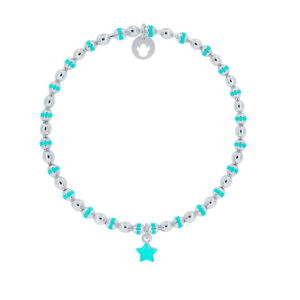 Pulsera Plata elástica Colors Estrella