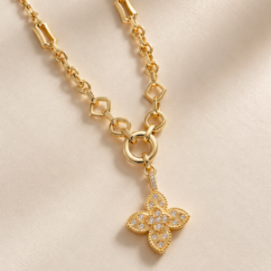 Collar Oro 18kts con Flor